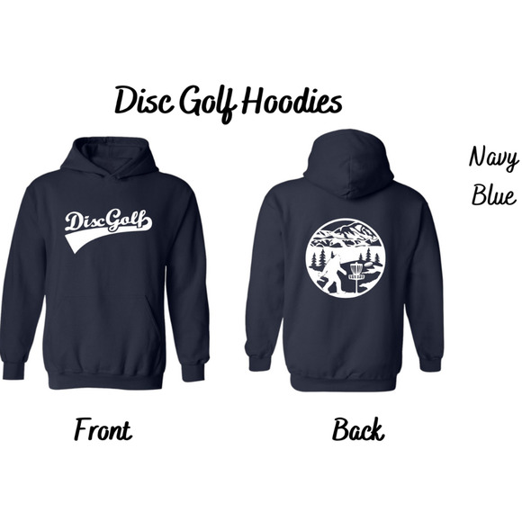 COPY - Disc Golf Pullover Hoodie Dual Logo SASQUATCH Sweatshirt Choose SZ BLACK - Picture 4 of 6